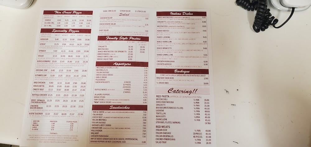 Genoa Pizza Menu image 3